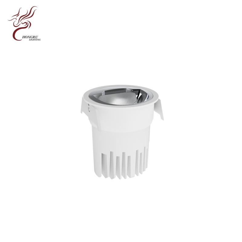 Luminária de LED assimétrica premium e holofote embutido polarizado