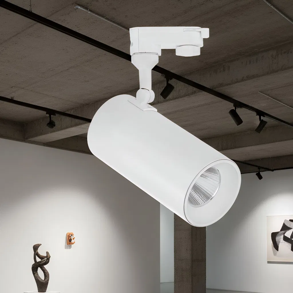 Sistema de Iluminação de Trilho LED Interno com Brilho Ajustável Moderno