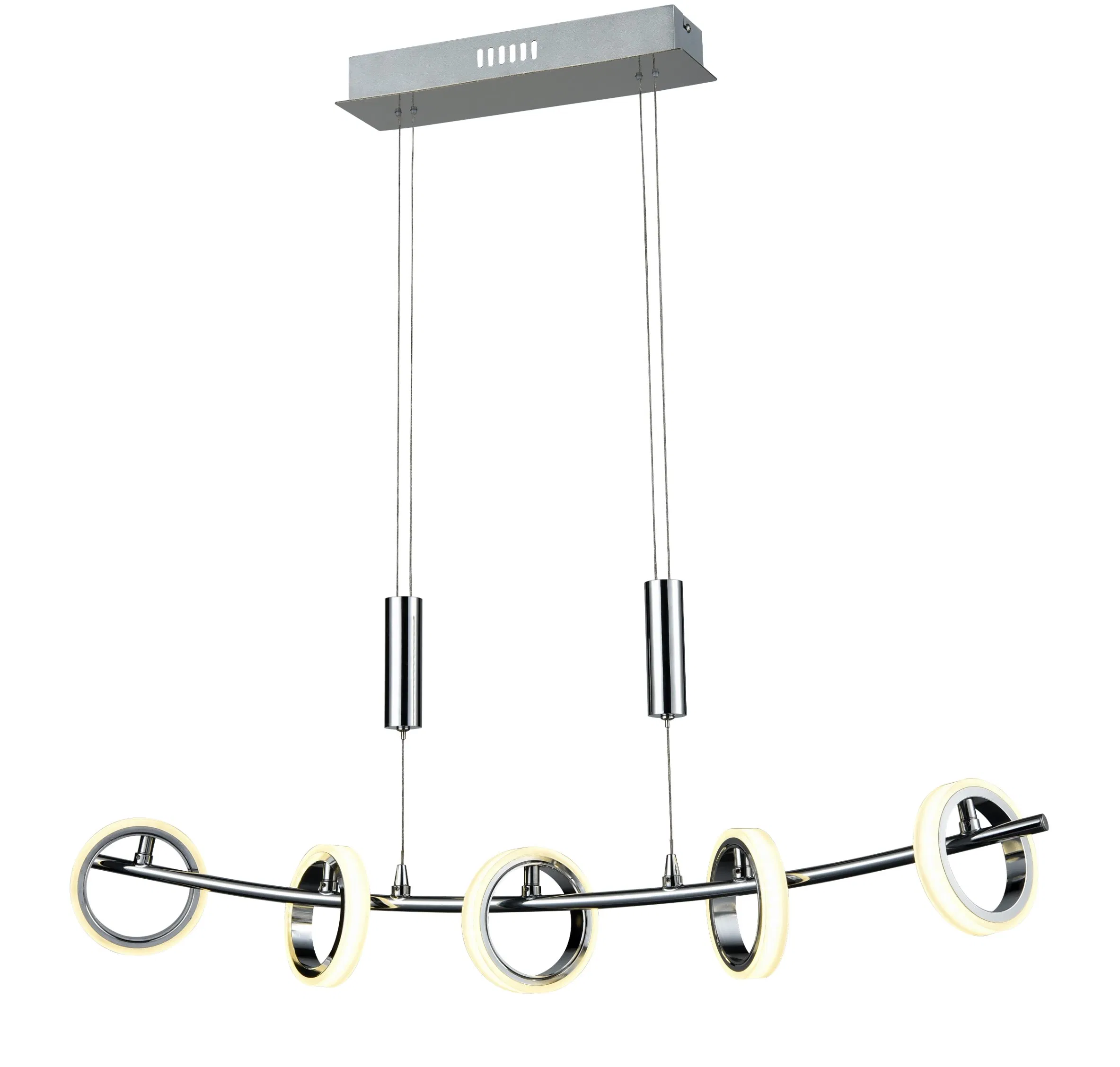 Luminária Pendente Linear LED de Acrílico Suspensa