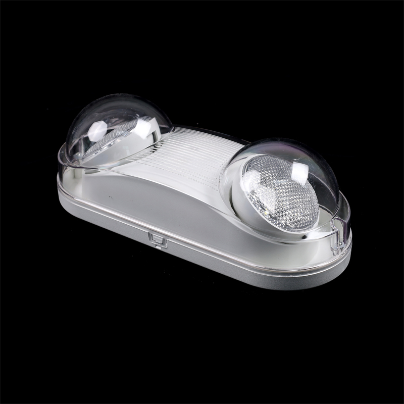 Iluminação de Emergência LED Ajustável com Duas Cabeças IP65 Iluminação de Emergência à Prova d'Água com Backup de Bateria