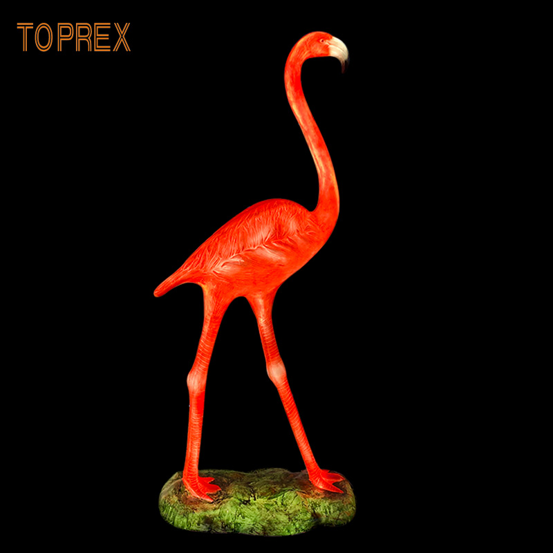 Luz Decorativa Flamingo Brilhante Toprex para Jardim e Decoração ao Ar Livre