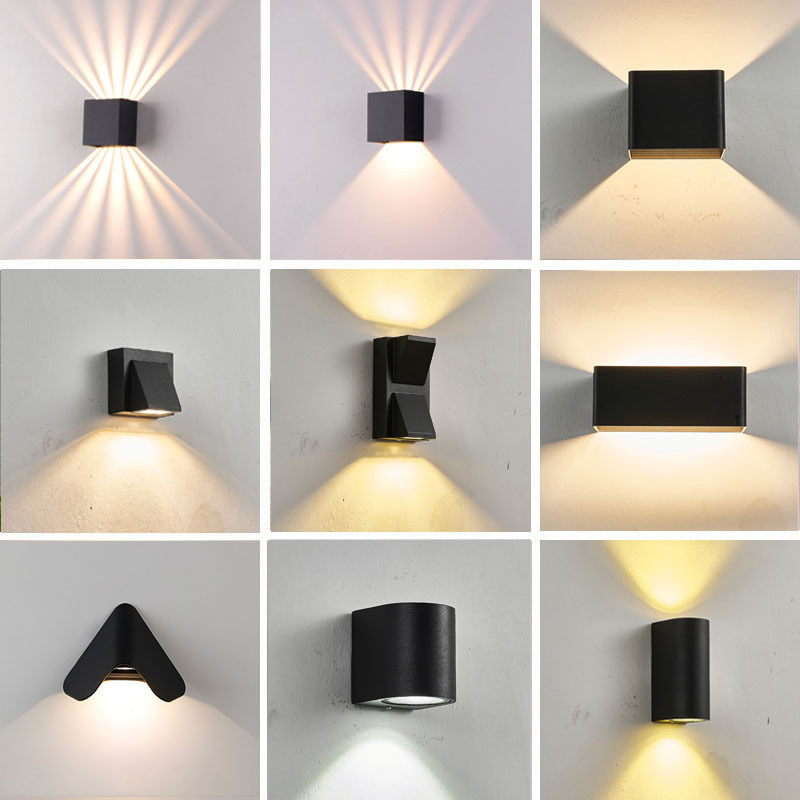 Luz de parede LED à prova d'água moderna e minimalista para corredores e escadas de hotéis