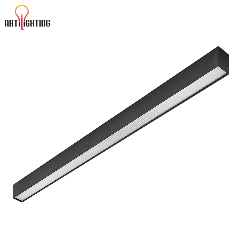 Luminárias de Teto Montadas em Pendentes de Alumínio com Anti-reflexo para Escritório, Lâmpada Linear LED para Motivo de Hotel e Escola, Garantia 5 Anos