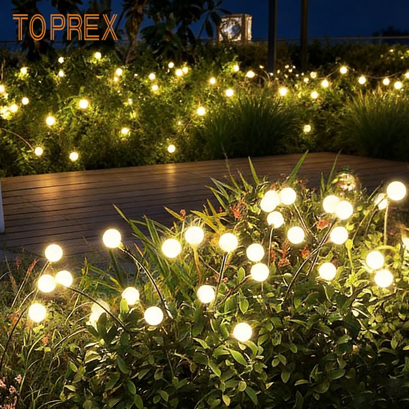 Luzes de Fada LED Brancas Quentes para Decoração de Natal ao Ar Livre e à Prova d'Água no Jardim Plaza