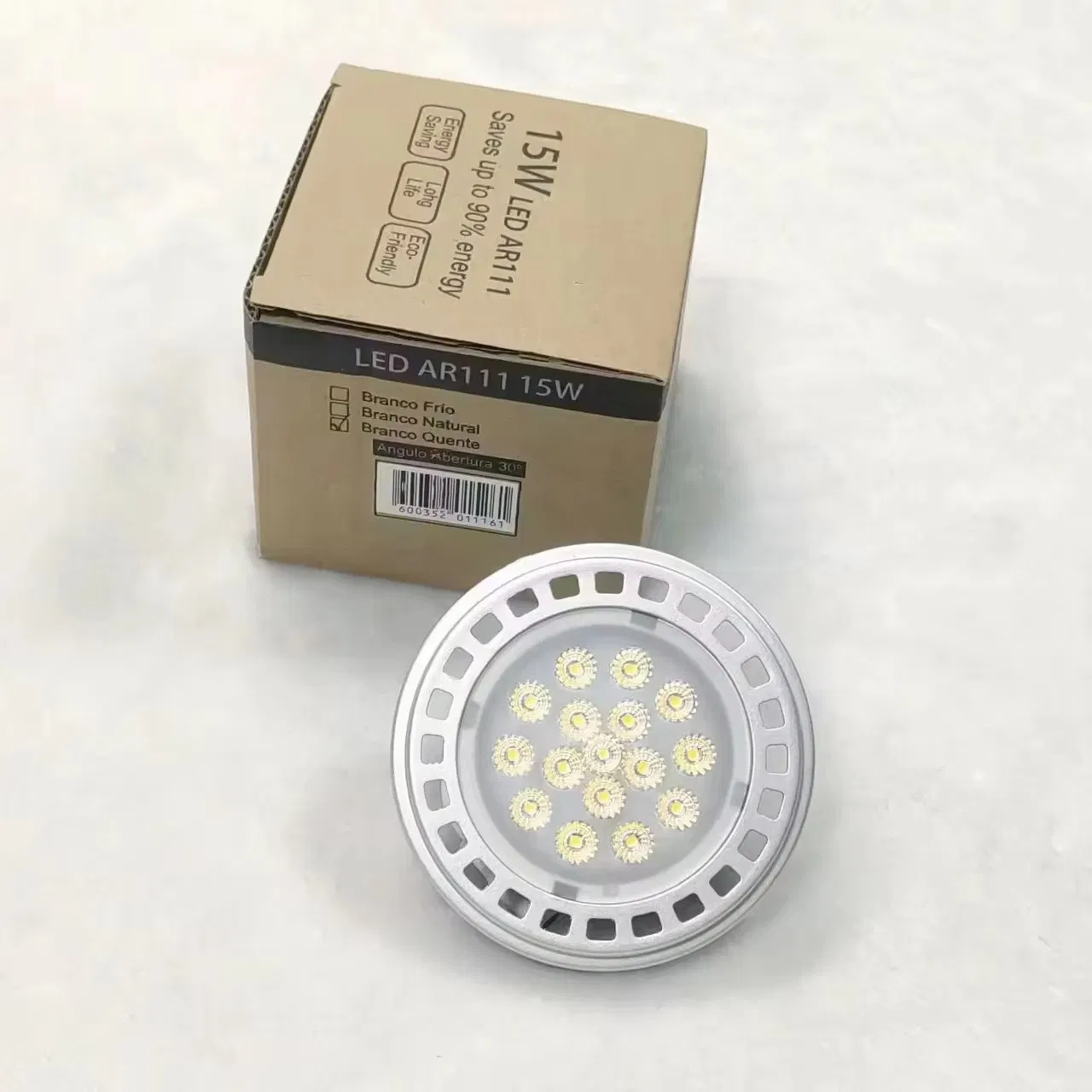 GU10 Soquete AR111 Holofote SMD COB 9watt 10watt 11watt 15watt Alta Potência 150lm/W Es 111 Luz LED Comercial Interna Dimerizável Thd 15% EMC CB CE ETL RoHS