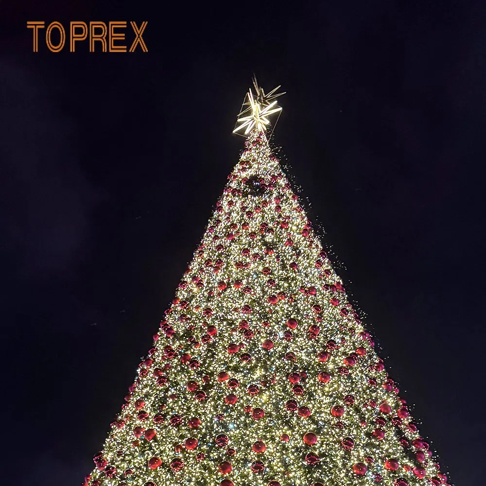Decoração de Luzes da Árvore de Natal Toprex Plaza Central da Espanha Personalizável CE e RoHS