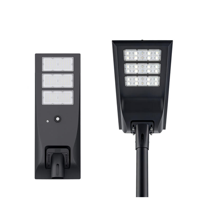 60W Iluminação Comercial LED Solar de Rua Off-Grid Design Tudo em Um para Iluminação de Estradas
