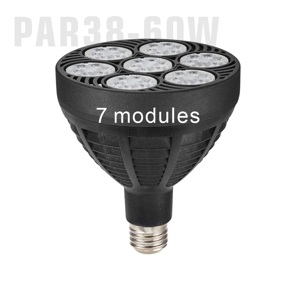 Super Brilhante 60W Preto PAR38 Luzes LED 110V 220V ETL E26 E27 Alumínio Dimerizável 40W 50W PAR 38 PAR38 Luzes de Inundação LED para Joias Lâmpada Spot LED