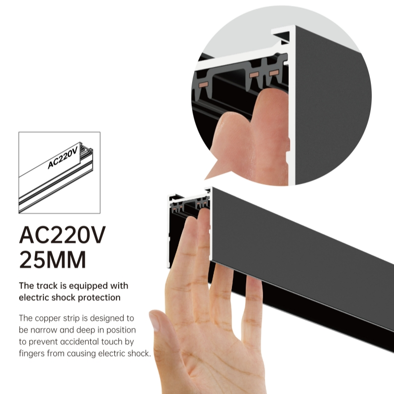 Iluminação de Trilho LED Interna Moderna Linear Corpo de Alumínio Superfície Recessada Pendentes LED Holofotes de Trilho