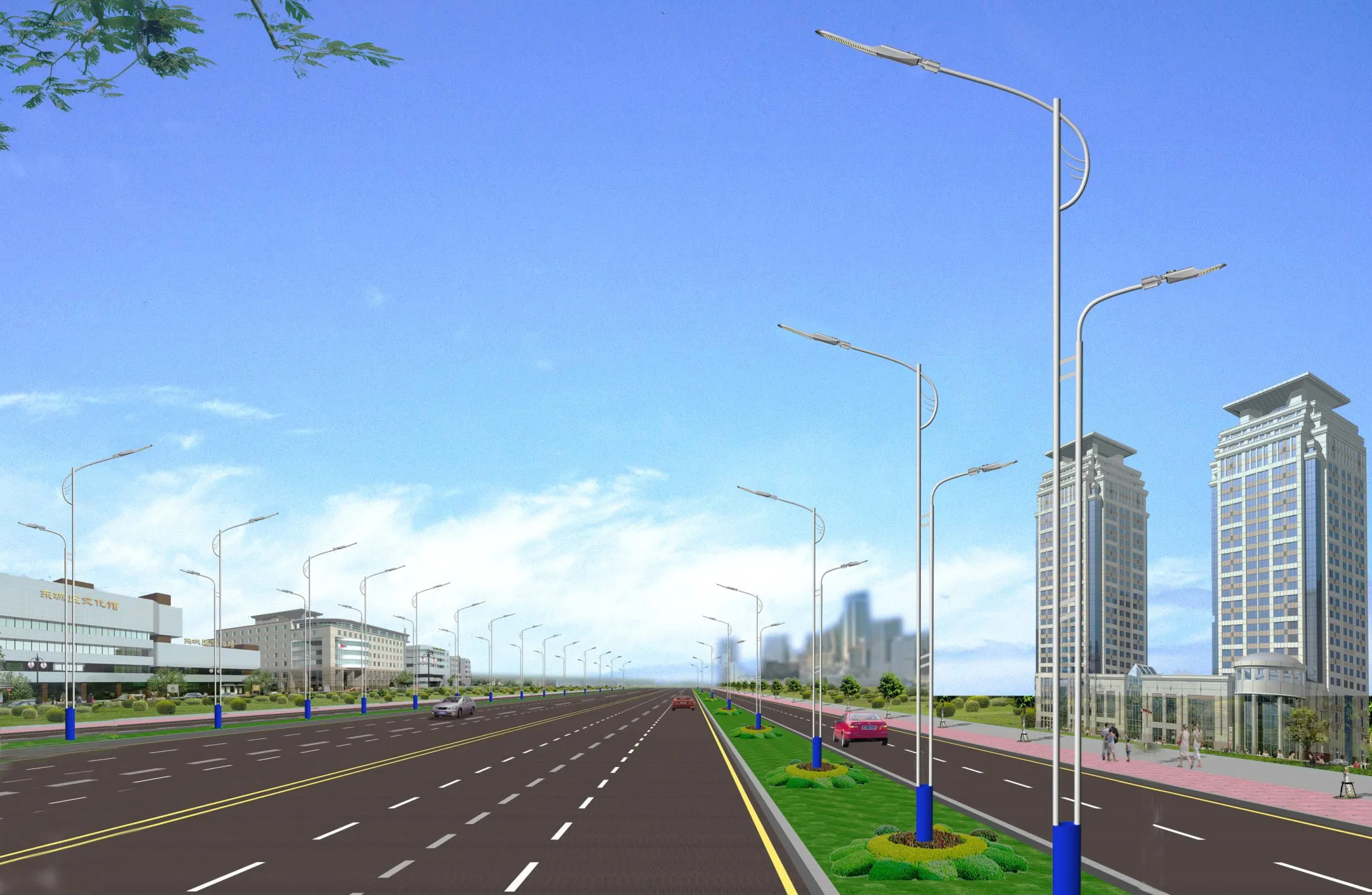 CE, ENEC, CB, RoHS, À Prova D'Água para Exterior Alta Eficiência 30~100W IP66 Iluminação de Projetos Luminária de Rua LED