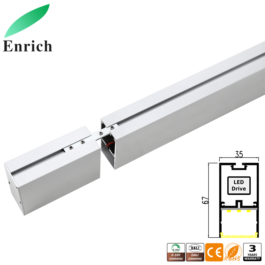 Luminária de Pendente Linear LED para Iluminação Interna