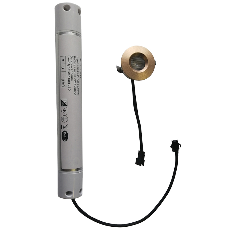 Iluminação de Emergência Recarregável LED Recessada no Teto de Alto Fluxo Luminoso 3W