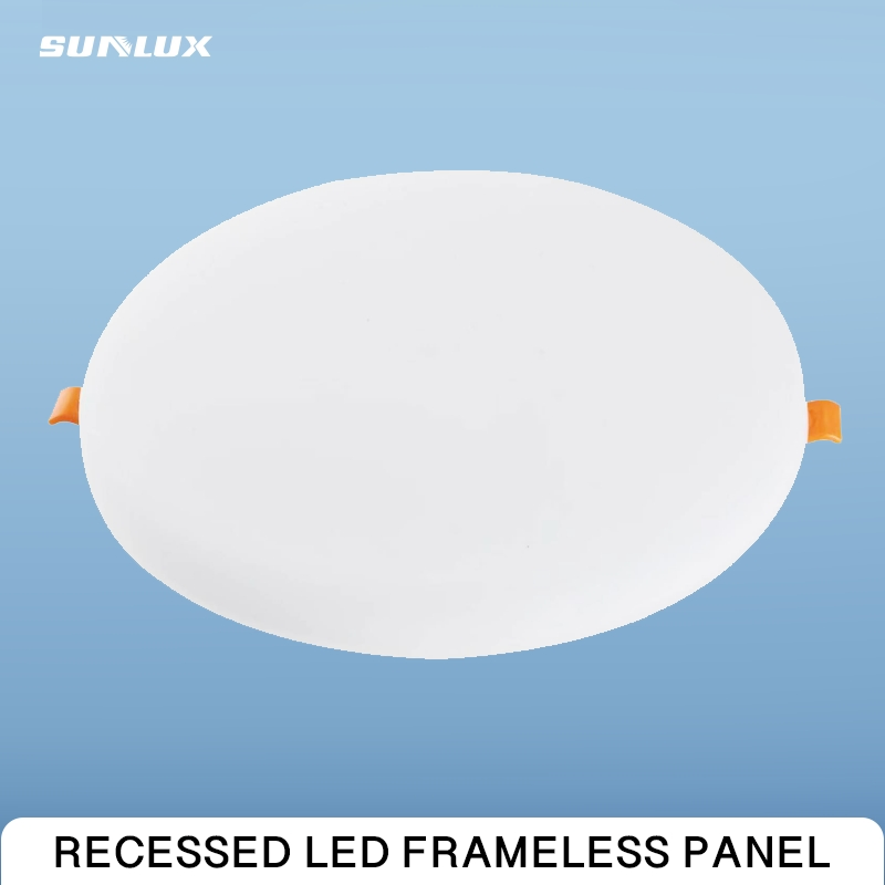 Tamanho Ajustável 18W Painel de LED Redondo Recessado Sem Moldura