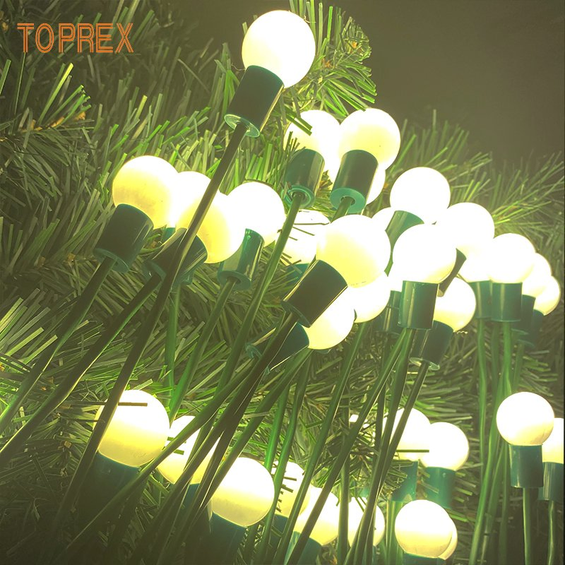 Luzes de Fogo Móveis Toprex para Exterior, Luzes de Natal Swaying, Lâmpada de Decoração de Jardim LED à Prova d'Água