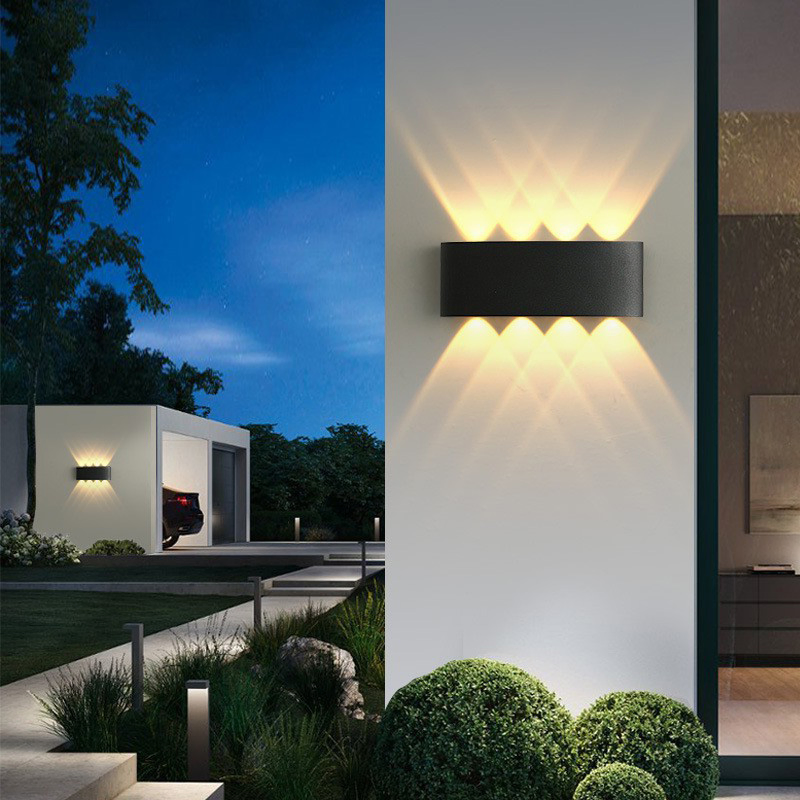 IP65 Interior moderno exterior montagem na parede Acessórios exteriores extravagantes exteriores Aplique à prova de água/candeeiros de parede para exterior/aplique LED