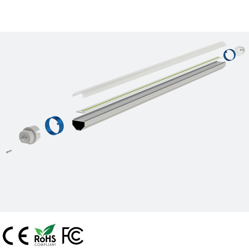 Alumínio e Tubo de Luz de Qualidade PC 5 Anos de Garantia 150lm/W 160lm/W 1200mm 16W 18W T5 T6 Luz de Tubo LED