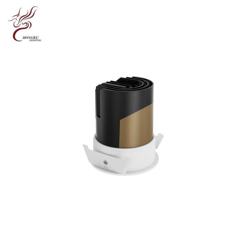 Downlight assimétrico eficiente e holofote embutido polarizado LED