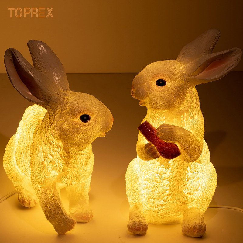 Luzes LED decorativas do Coelho da Páscoa Toprex, luzes fofas para decoração de feriados e primavera