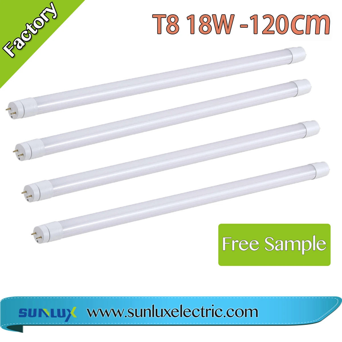 Bom Preço Alta Qualidade Luz 110lm/W 1200mm 1500mm 18W 24W T8 Lâmpada Tubular LED