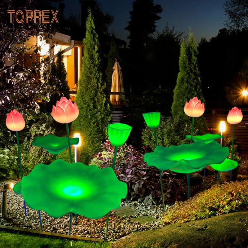 Luz LED Flor de Lótus Toprex para Decoração de Eventos e Jardins Deslumbrantes