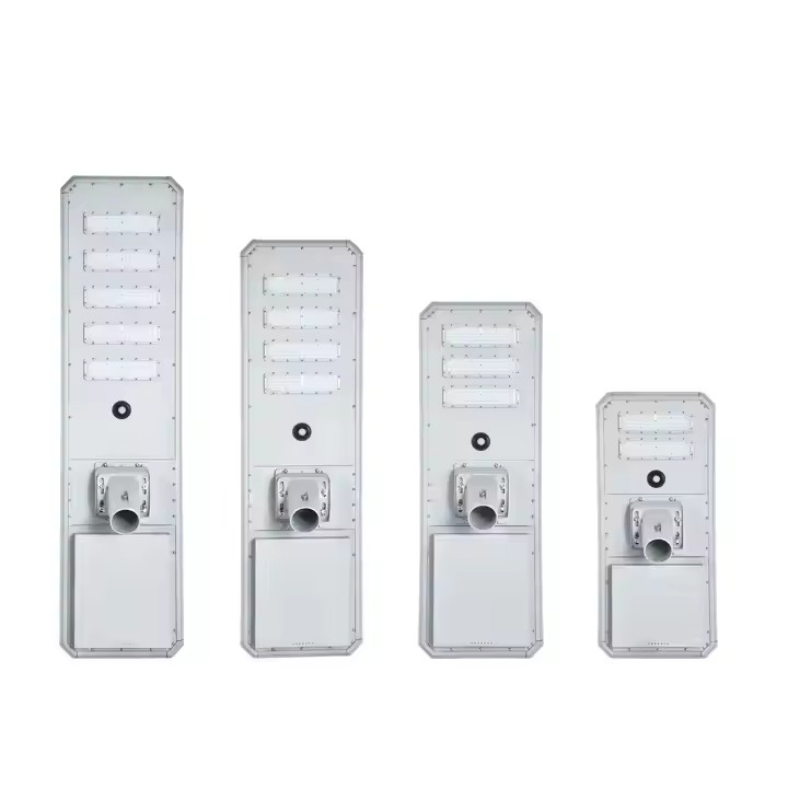Dissipação Rápida de Calor Iluminação Externa Economia de Energia À Prova D'Água IP66 40W LED Tudo em Um Luz de Rua Solar Alumínio Fundido
