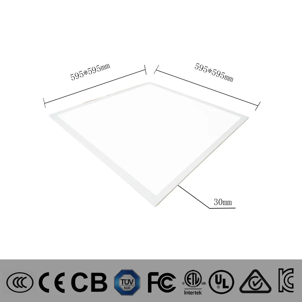 595*595 Fabricantes de Luzes de Painel LED Recessas com Certificação UL CE CB TUV Kc ETL