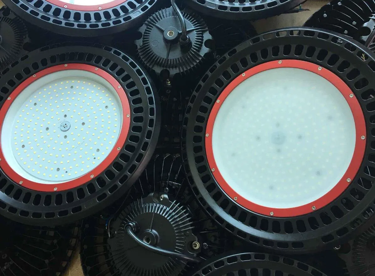 [Luz] 100W 150W 200W 250W 300W UFO LED de Alta Baía com 1-10V /Dail/ Zigbee Dimerizável