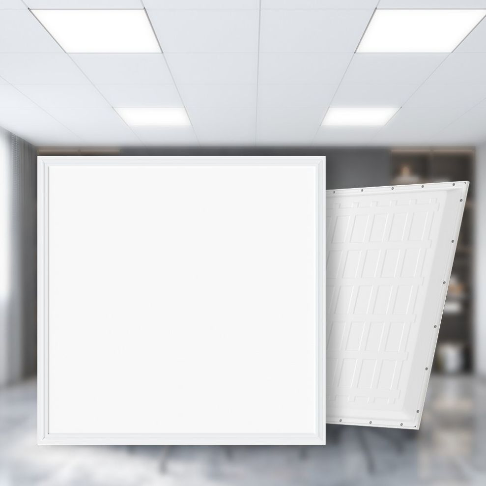Painel de Luz LED Retroiluminado Elegante 60X60cm para Interiores de Escritórios