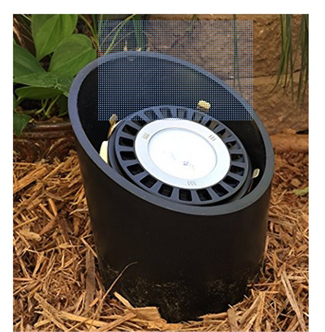 Luz LED Personalizada Cinza Preto Branco AR111 Foco 3 CCT 3 Potência Selecionável Paisagístico 15W 18W 100-240V Dimerizável IP65 À Prova D'Água AR111 Es111 Lâmpada