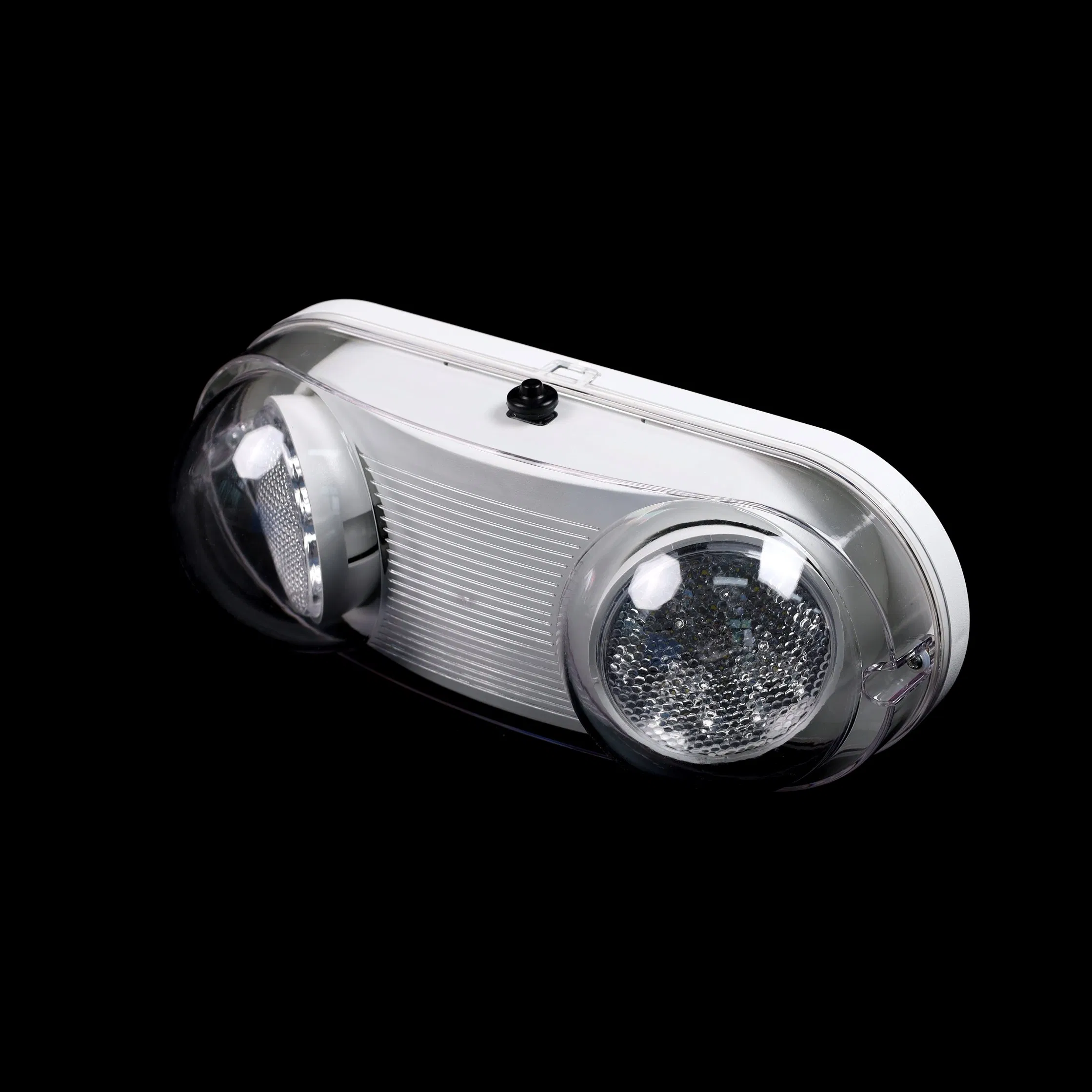 Iluminação de Emergência LED Ajustável com Duas Cabeças IP65 Iluminação de Emergência à Prova d'Água com Backup de Bateria