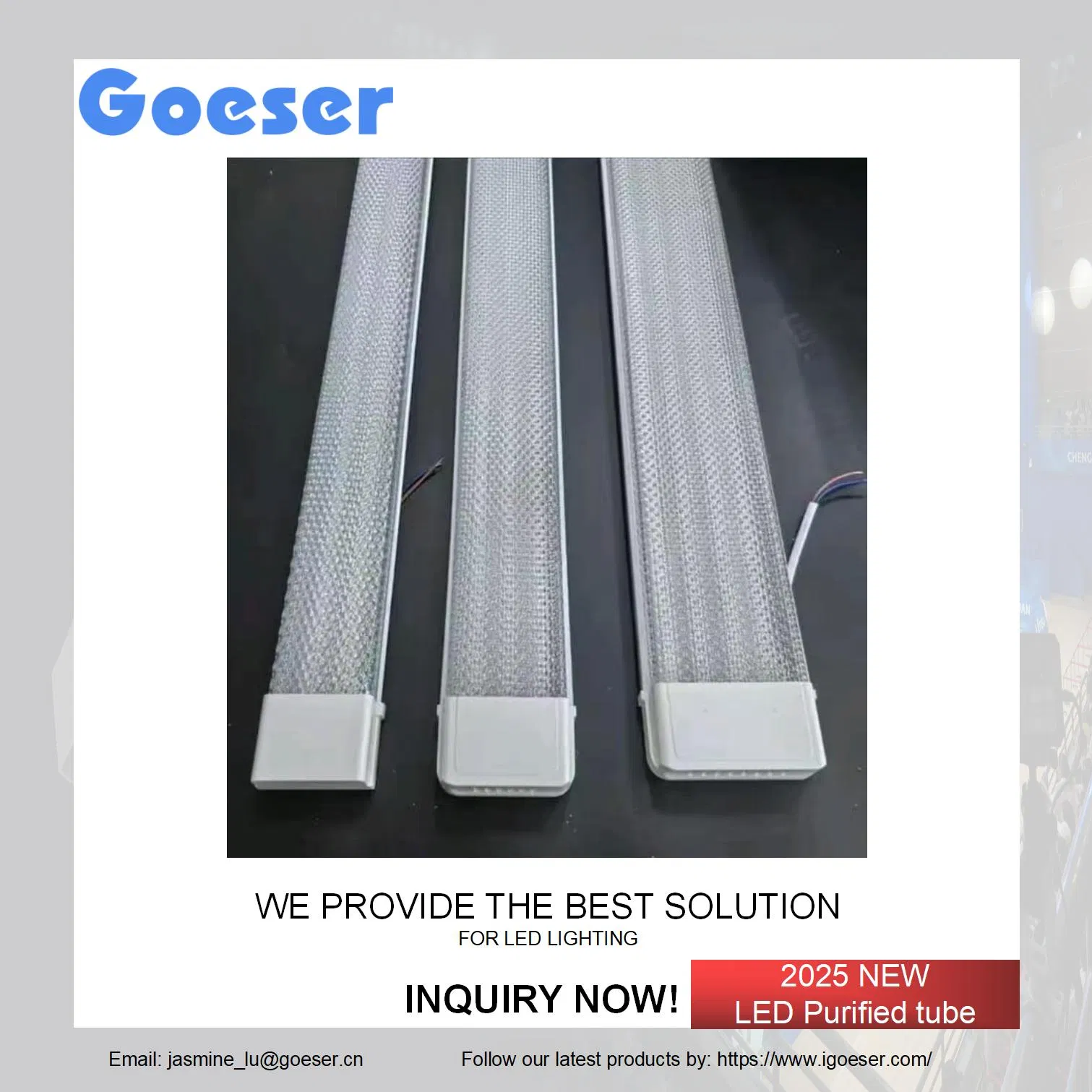 Tubo Linear 2-4 Linha 20W 40W 60W 80W 100W 120cm Luz LED de Montagem na Parede