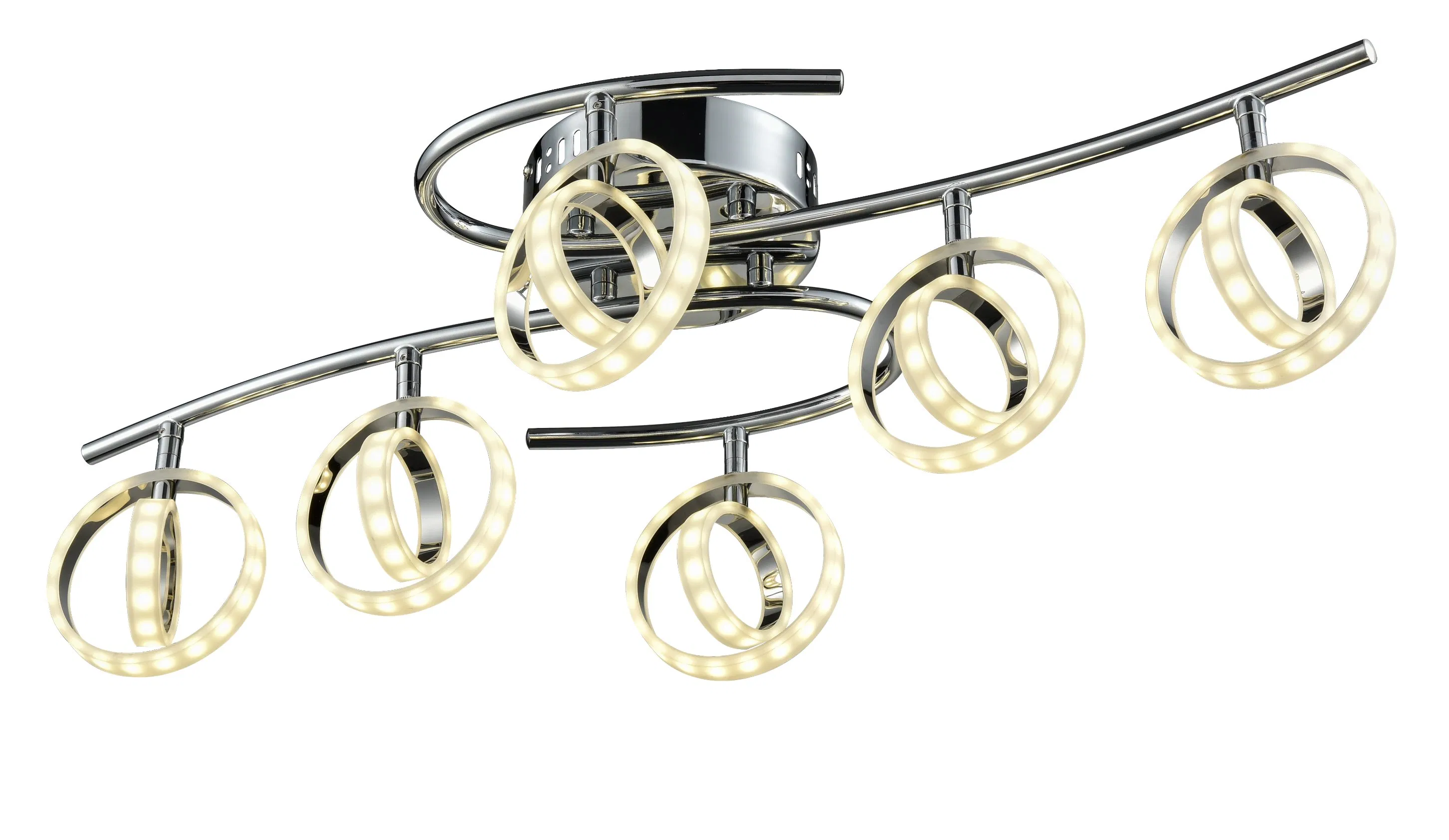 Luminária Pendente Linear LED de Acrílico Suspensa