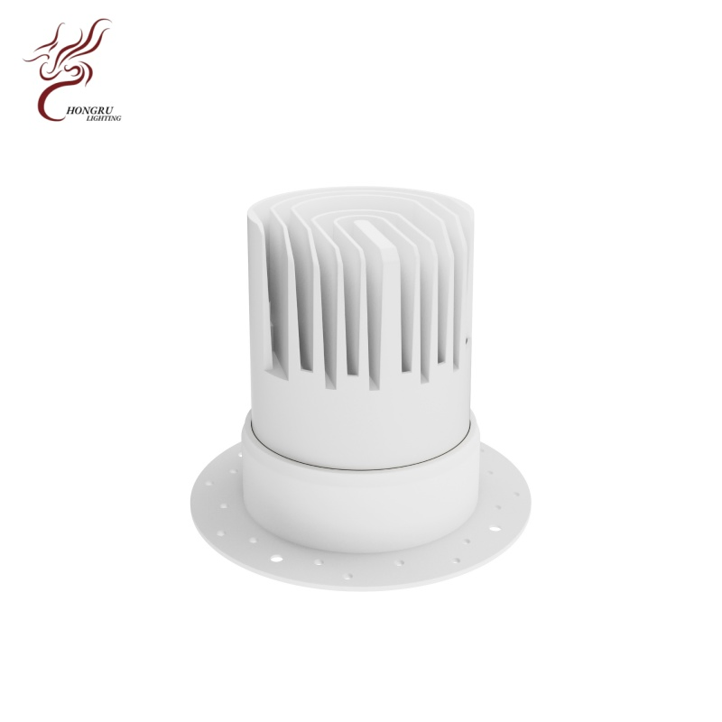 Luminária de LED assimétrica premium e holofote embutido polarizado