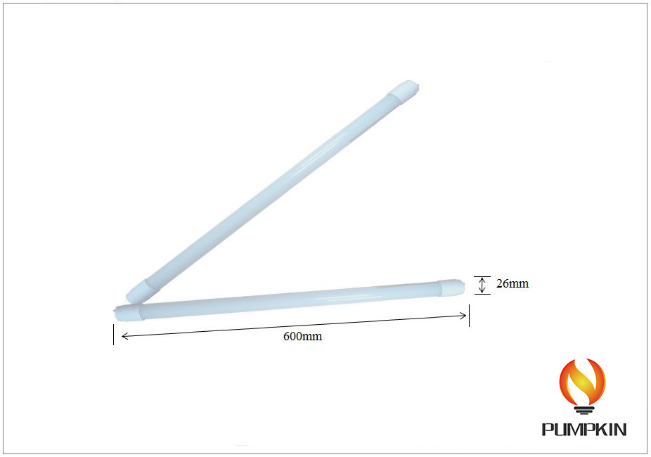 Material do Corpo de Vidro 6W 0.6m T8 Luz de Tubo LED