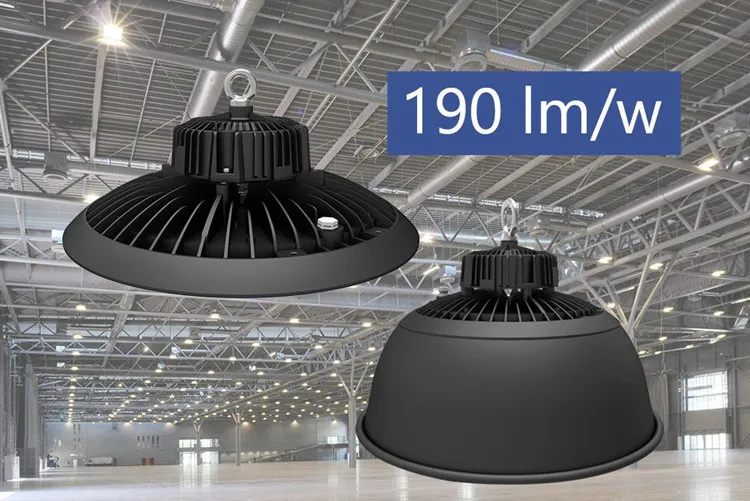 Iluminação Industrial de Alta Potência LED 100W Luminária de Alta Baía LED