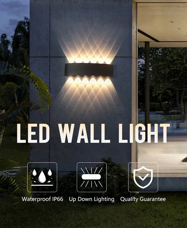 Aplique LED exterior moderno