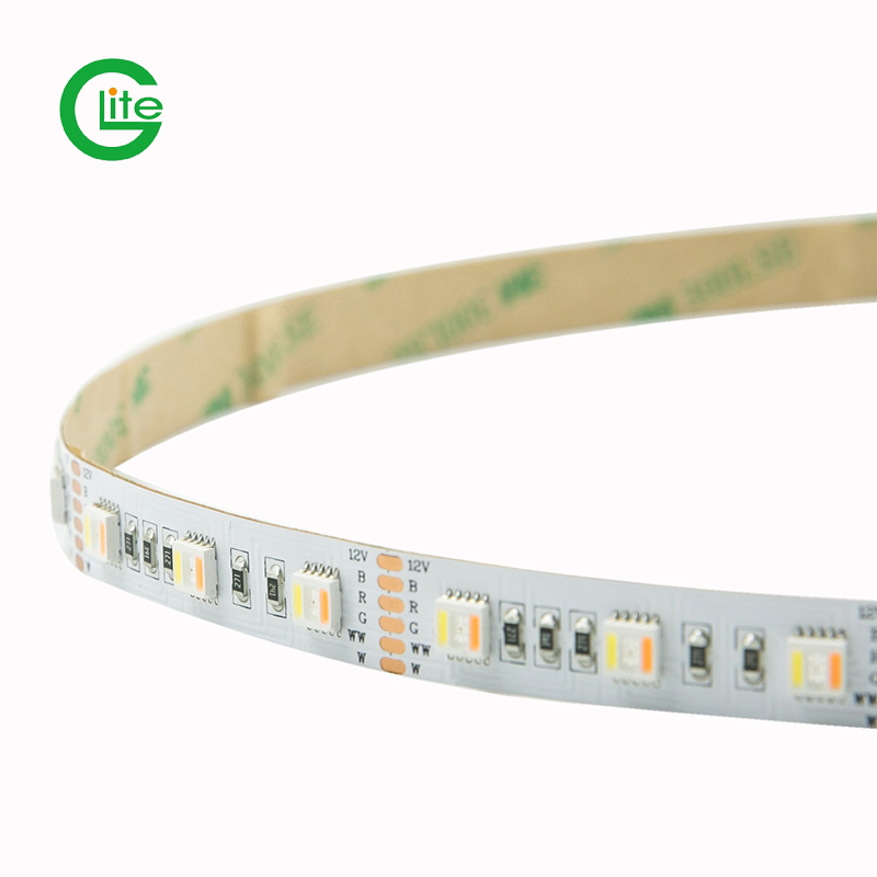 3years Garantia Fita de Luz LED SMD5050 Rgbww 60LED DC24 para Decoração de Iluminação
