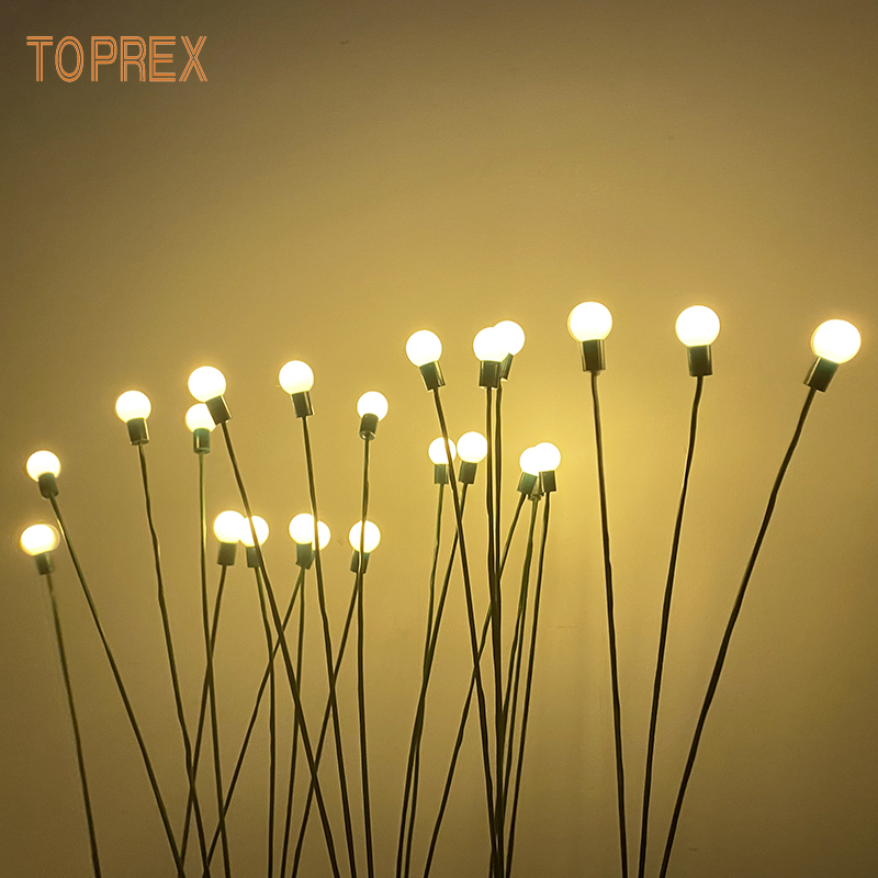 Luzes de Fogo Móveis Toprex para Exterior, Luzes de Natal Swaying, Lâmpada de Decoração de Jardim LED à Prova d'Água