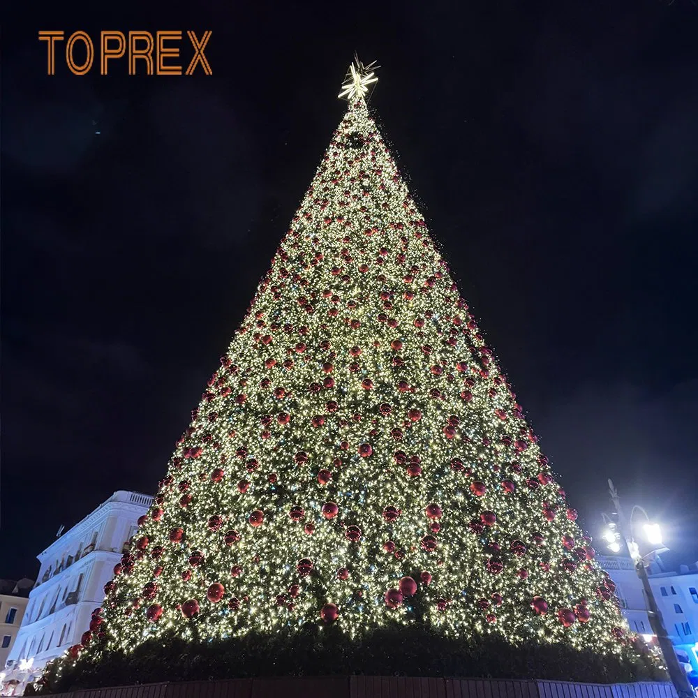 Decoração de Luzes da Árvore de Natal Toprex Plaza Central da Espanha Personalizável CE e RoHS