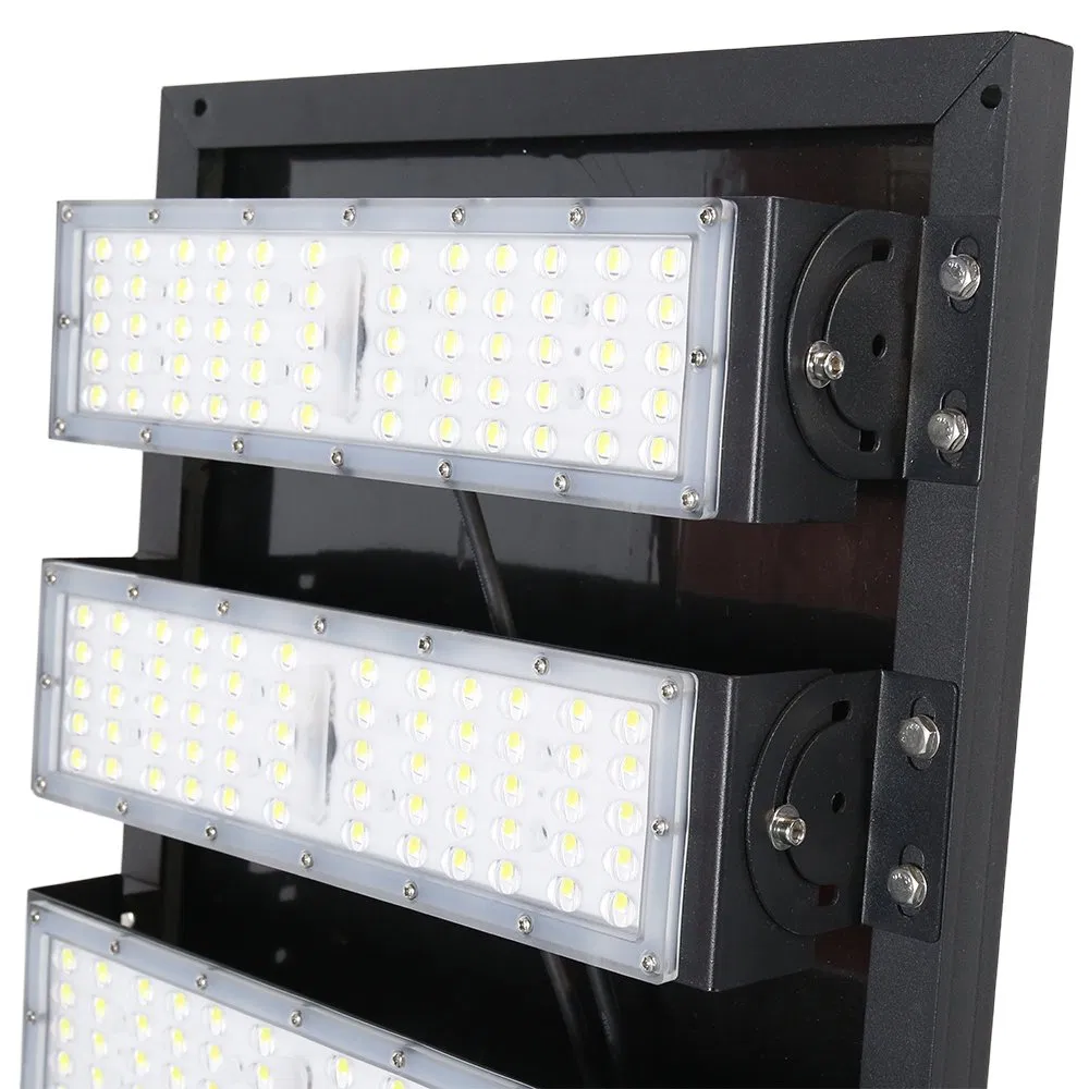 Luz de Rua Solar Integrada em Alumínio Espacial com 5054 LED de Alto Lúmen 160lm/W Lâmpada Ajustável