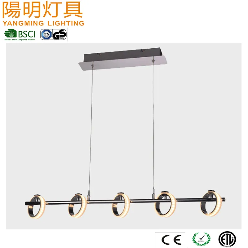 Luminária Pendente Linear LED de Acrílico Suspensa