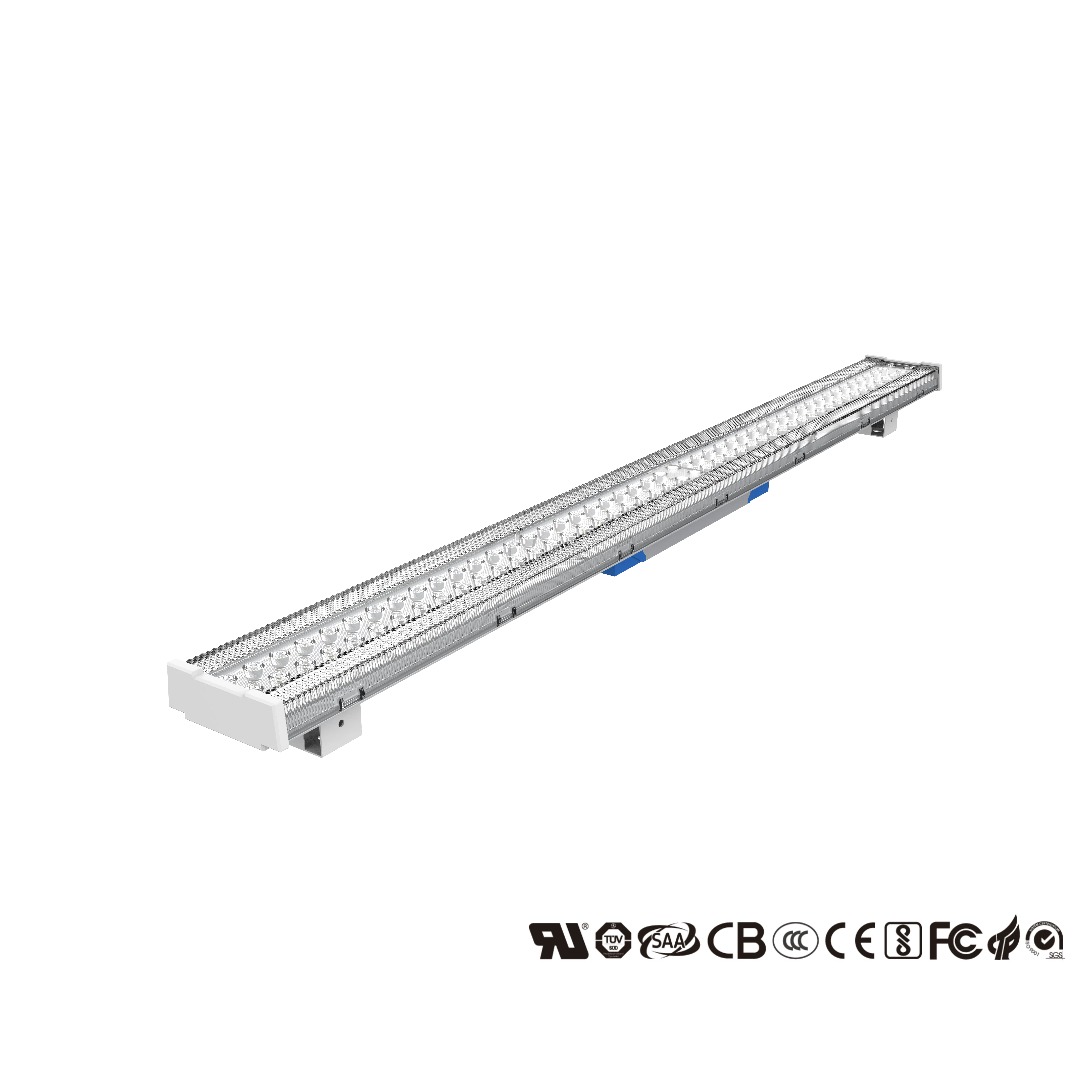 Luminária Linear de Alta Baía LED Elegante 200W com Distribuição de Luz Ideal