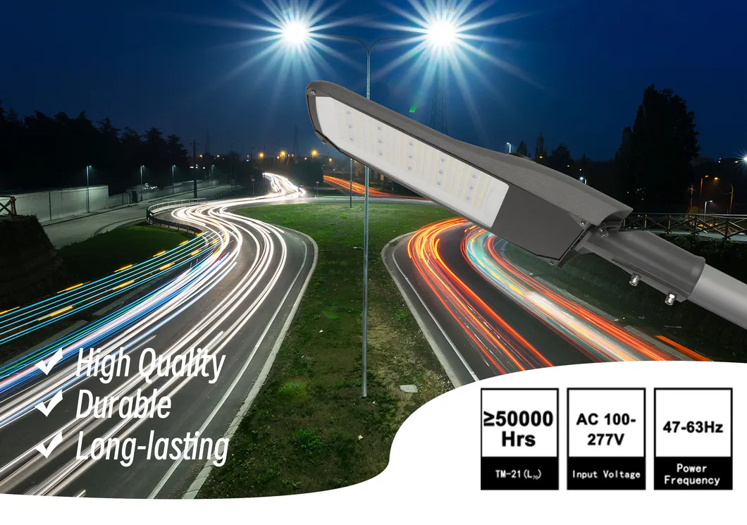 Iluminação Pública Inteligente LED para Economia de Energia 4000K Controle Inteligente IP66 Lâmpada de Rua à Prova d'Água Solução de Luz para Estacionamento LED