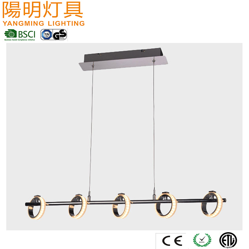 Luminária Pendente Linear LED de Acrílico Suspensa