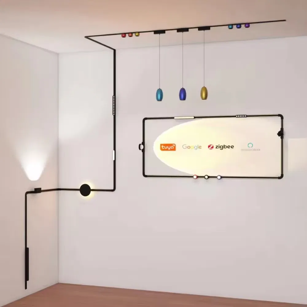 12W Iluminação Interior LED Magnética Moderna Luzes Spot COB para Comércio em Trilho