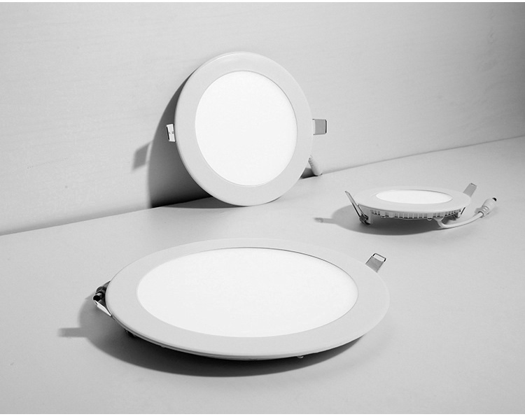 18W Luz de Painel LED Recessada Redonda para Teto Interior