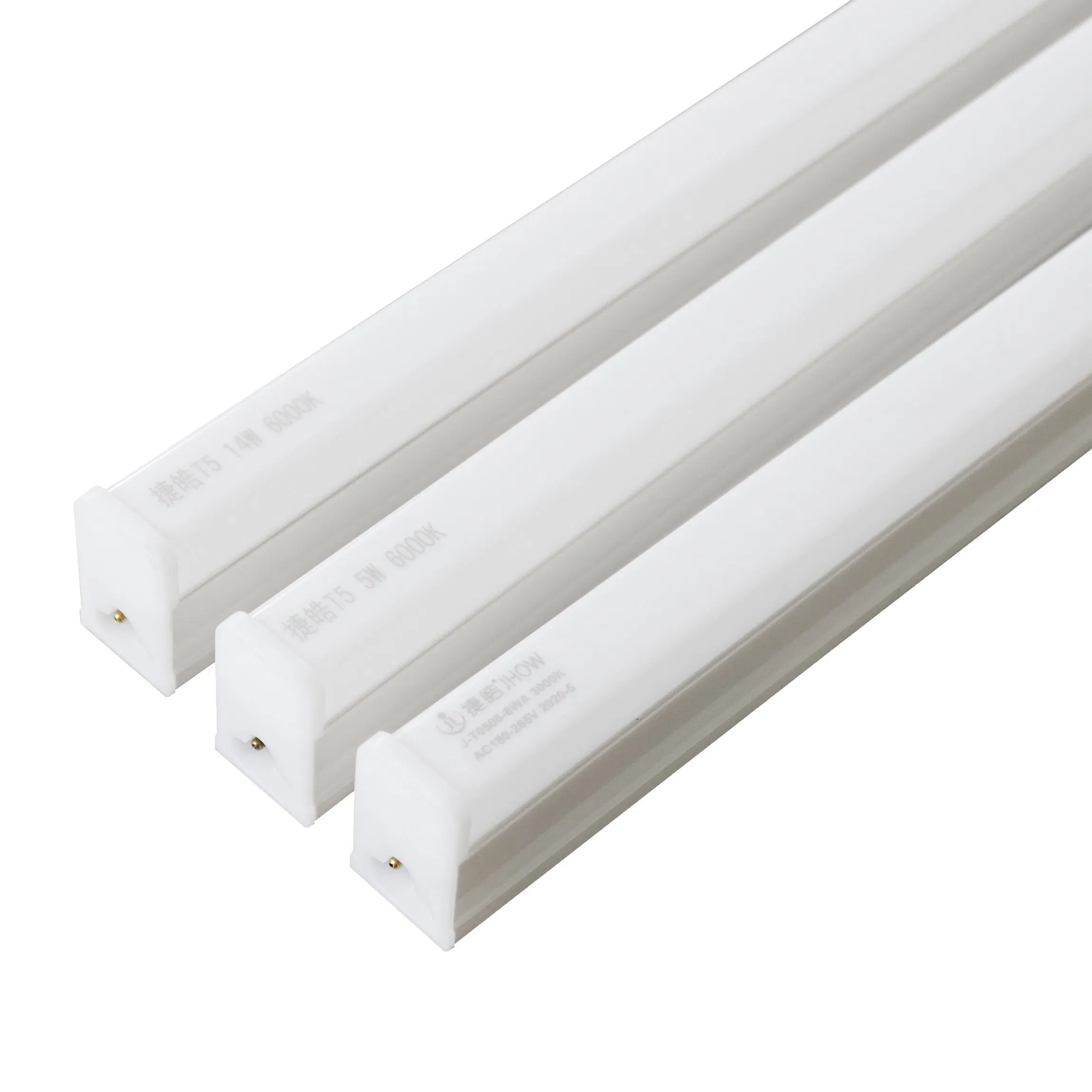 Iluminação Linear Suspensa Montada 8FT T8 5W 6W 9W 11W 12W 15W 18W 24W Luminárias de Tubo T5 Fixture LED Integrado
