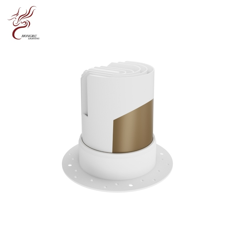 Downlight assimétrico eficiente e holofote embutido polarizado LED
