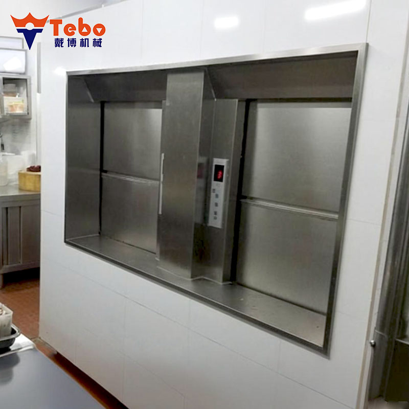 Commercial Dumbwaiter with Fire-Rated Doors for Floor Loading Use
