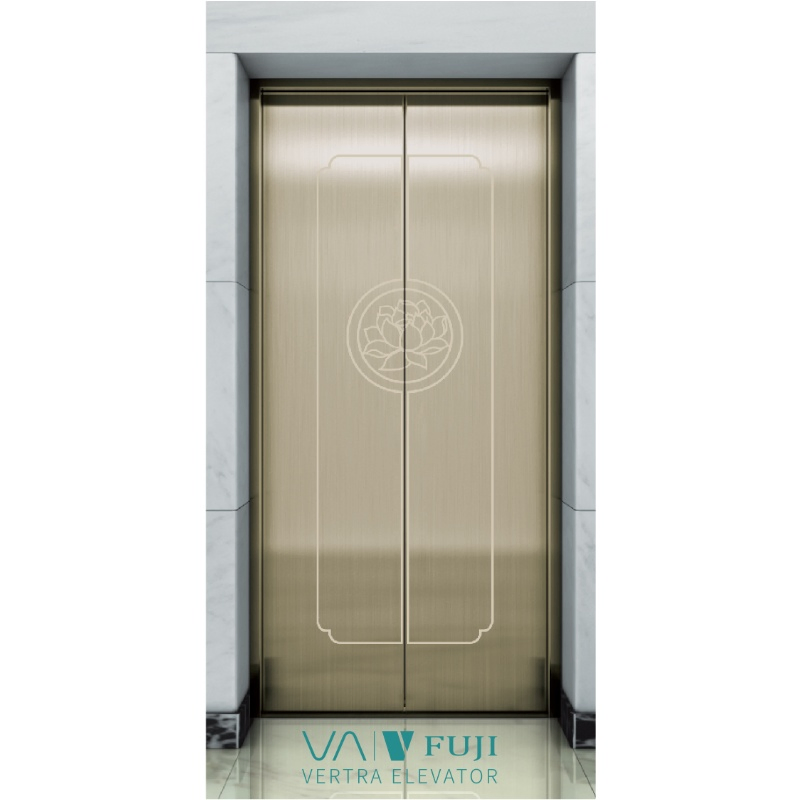 Vvvf 0.4m/S 450kgs Cheap Small Villa Panoramic Lift Door